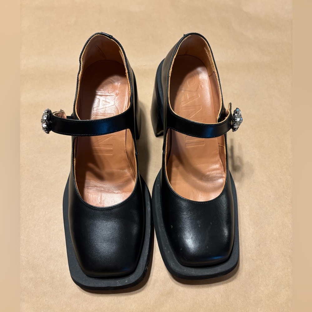 GANNI Leather Mary Jane Pumps‎ - Picture 4 of 7